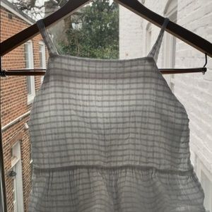 White flowey tank top